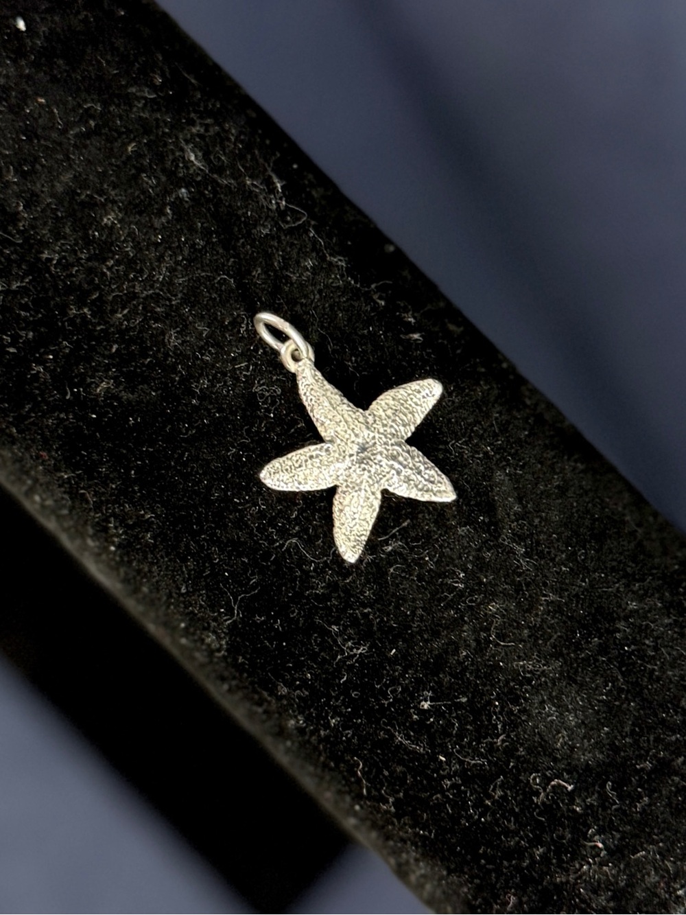 JAMES AVERY Sterling Silver Starfish Charm Pendant; RETIRED